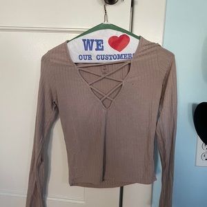 cropped long sleeve